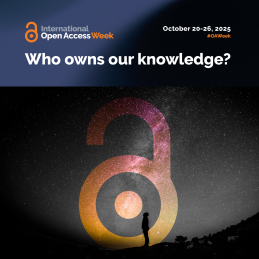 Illustrasjonsbilde for Open Access Week med emne og tidspunkt