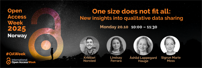 Illustrasjon av sesjonen med informasjon om tid og innledere