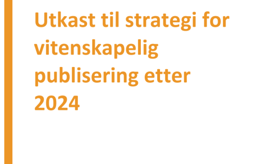 Illustrasjon for rapporten Utkast til strategi for vitenskapelig publisering etter 2024